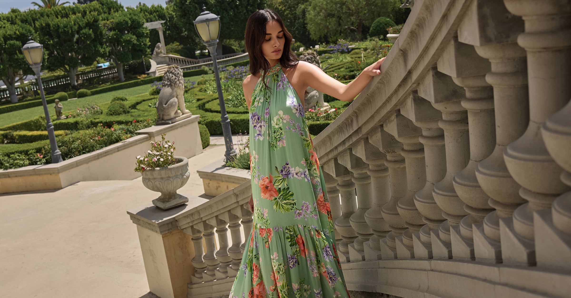 open lace back dress Sundowner Maxi Dress main image 0