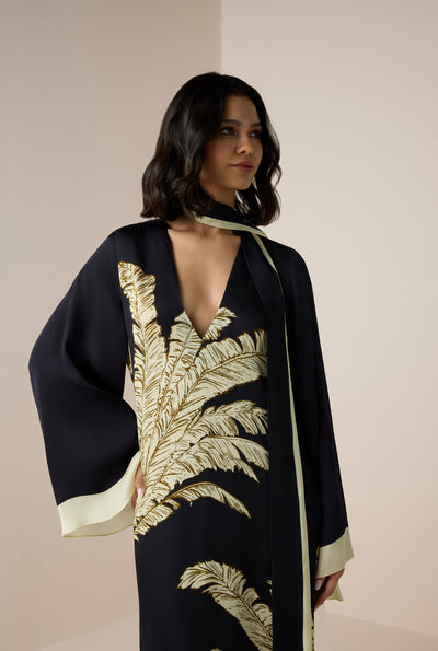 Palm Belted Kaftan
