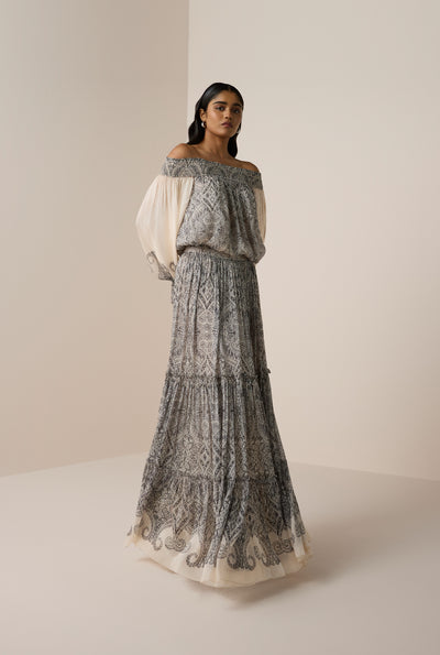 Chavi Tiered Maxi Skirt