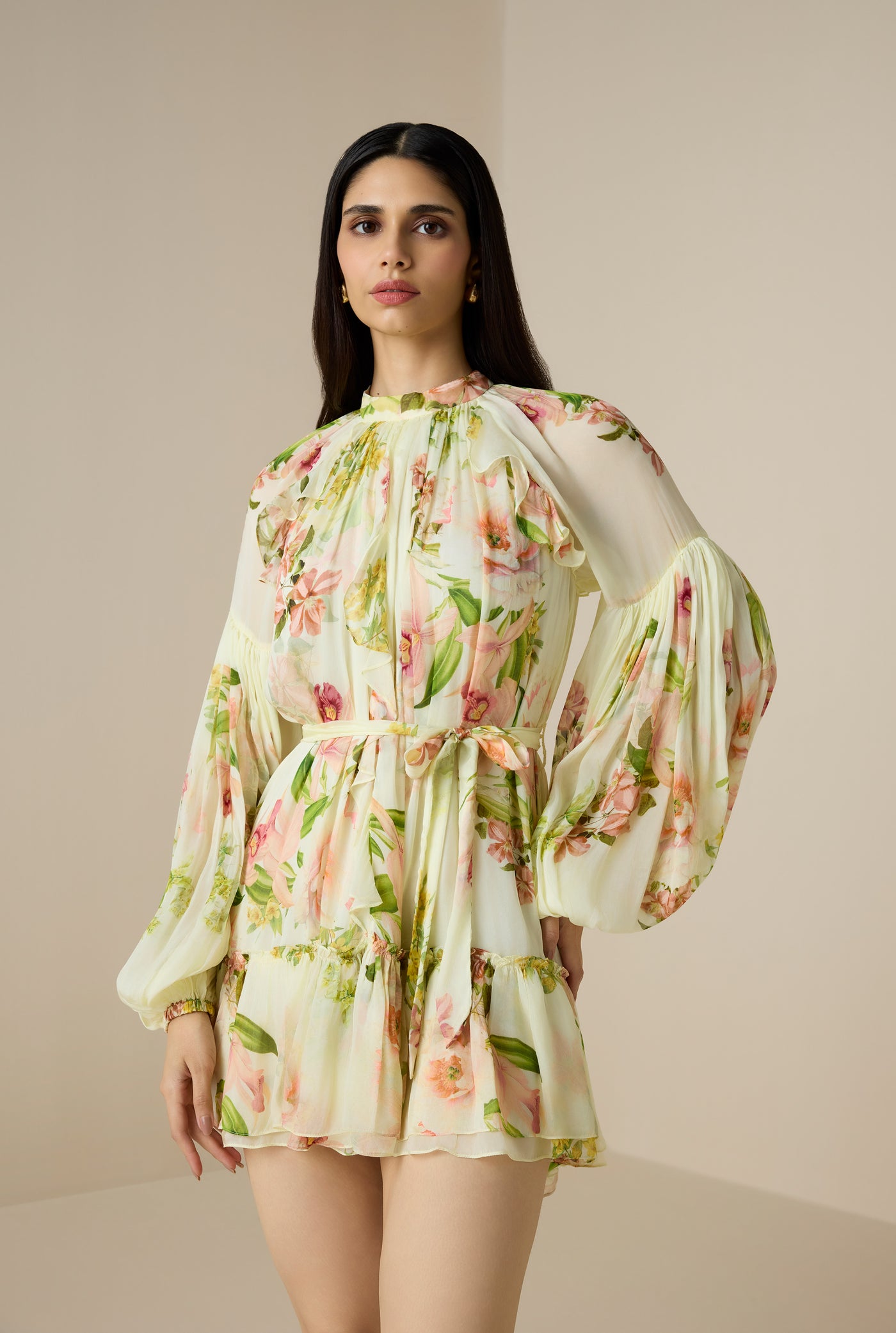 Aiva Ruffle Mini Dress