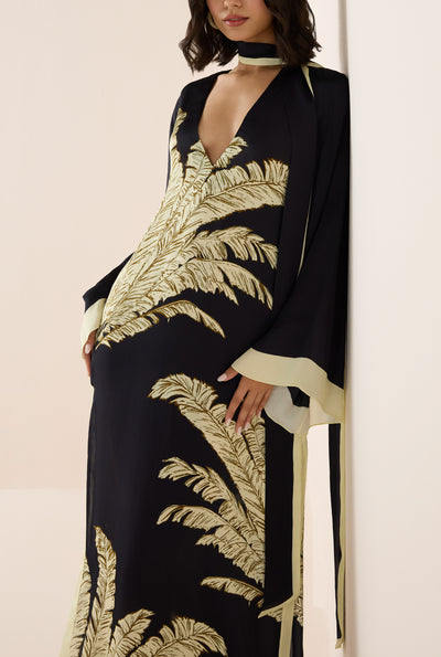 Palm Belted Kaftan