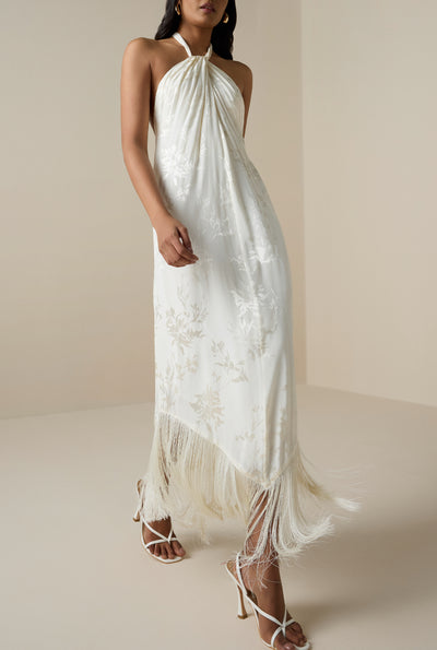 Aura Halter Neck Maxi Dress
