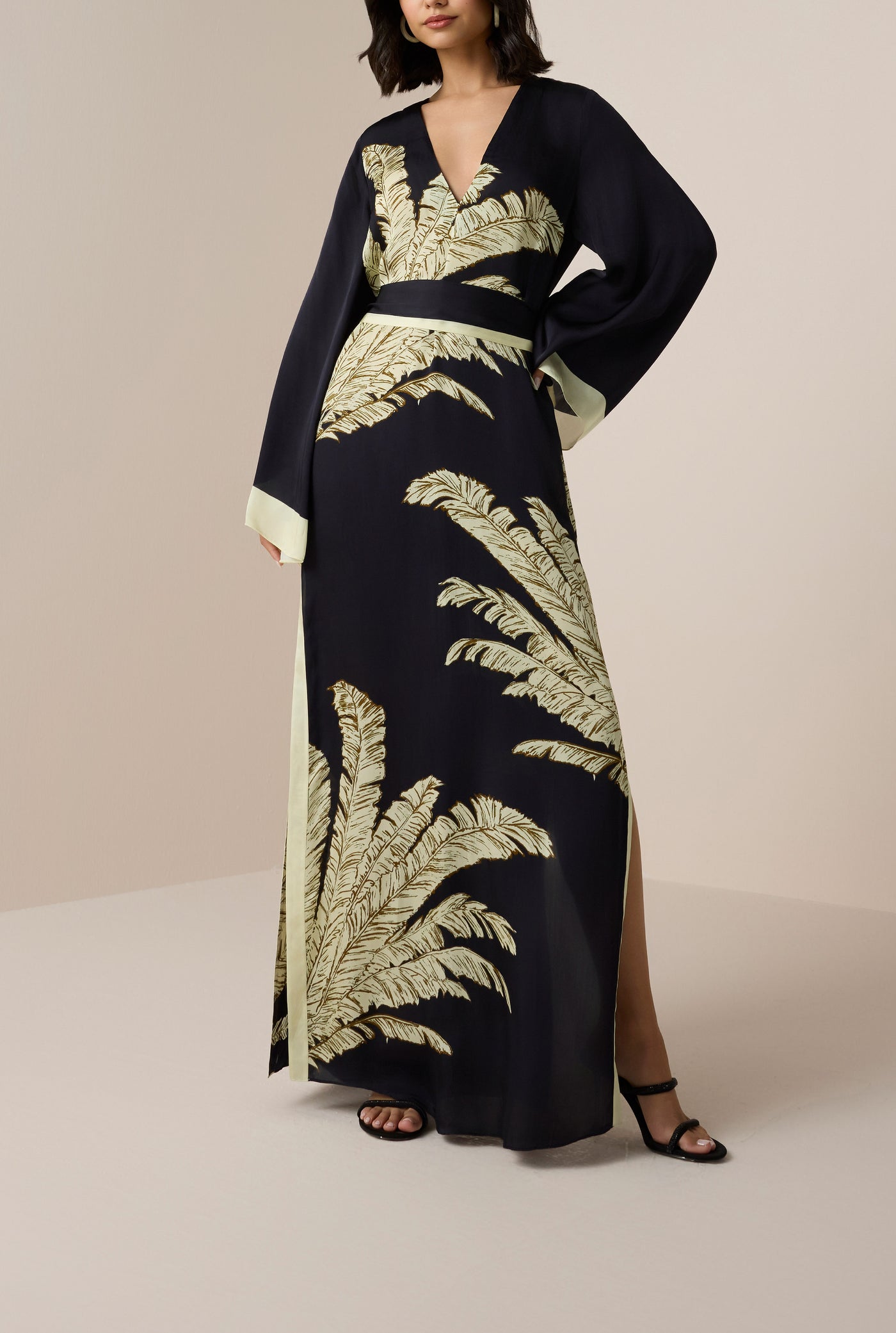 Palm Belted Kaftan