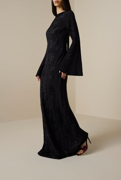 Aura Back Ties Maxi Dress