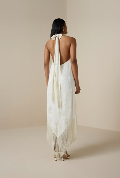 Aura Halter Neck Maxi Dress