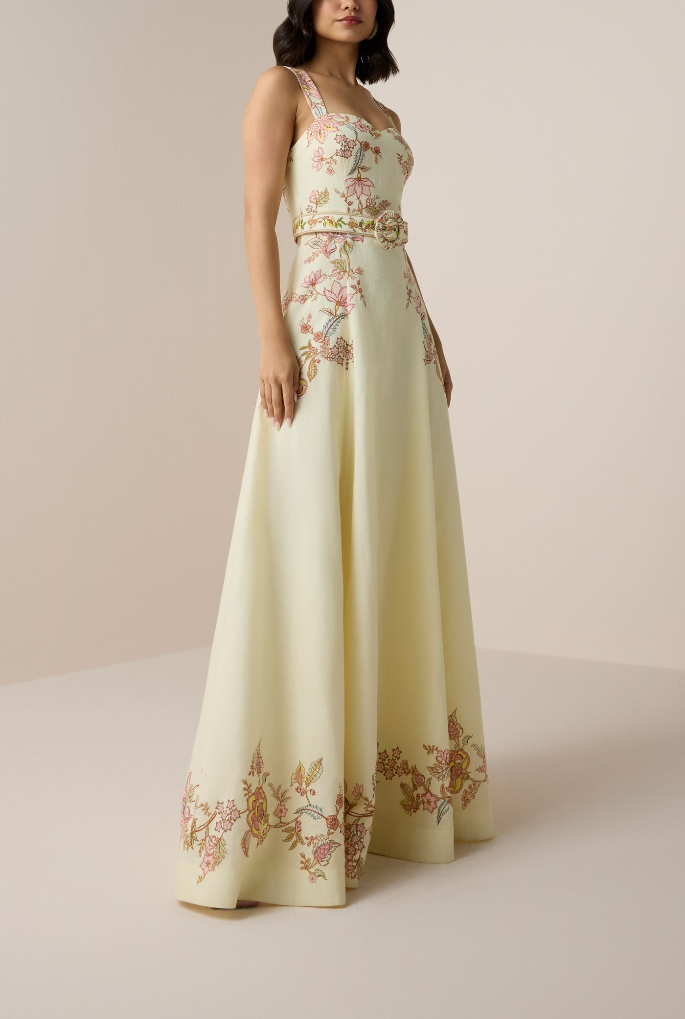 Riah Buckle Long Dress