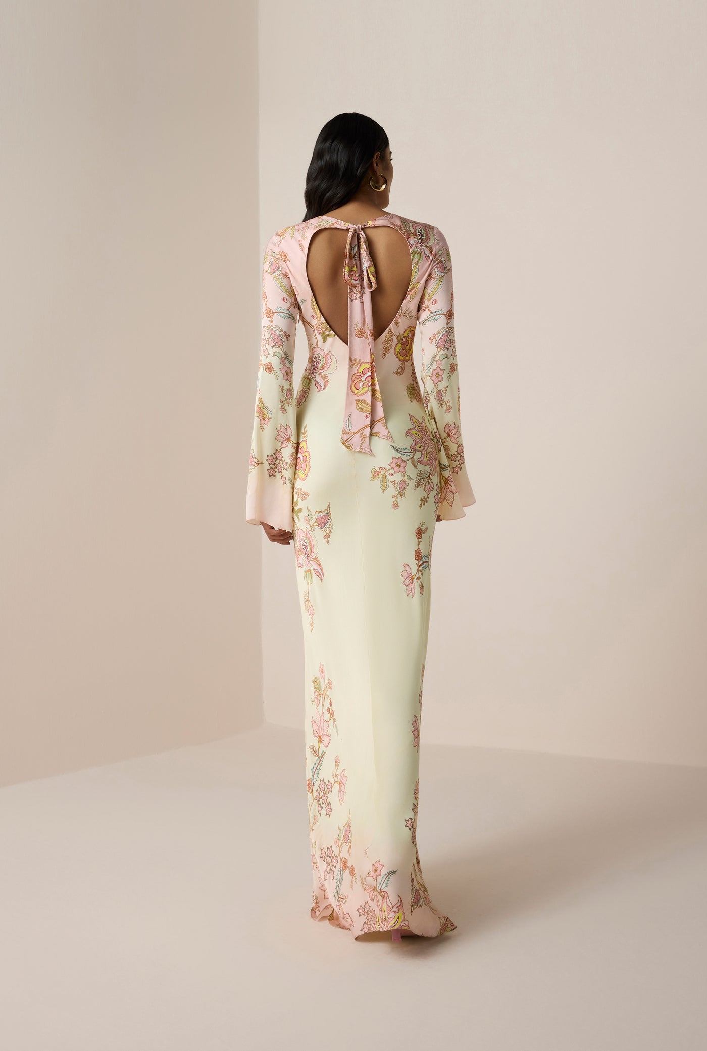 Model Riah Bo Riah Long Dress A quiet garment that wears a gentle, considered ...