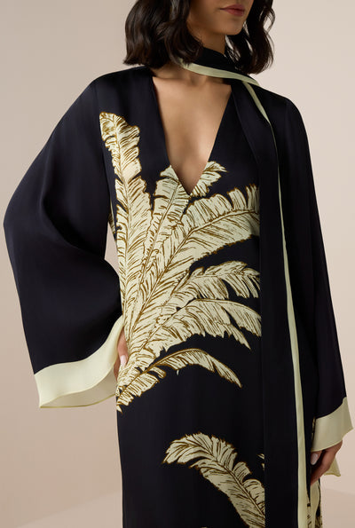 Palm Belted Kaftan