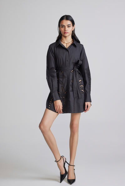 Lani Black Shirt Dress