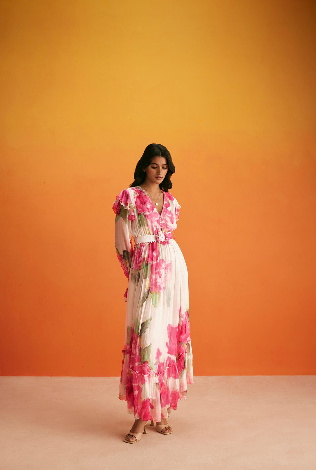 Rosa Long Dress Hemant Nandita India rosa-long-dress-hemant-nandita-india