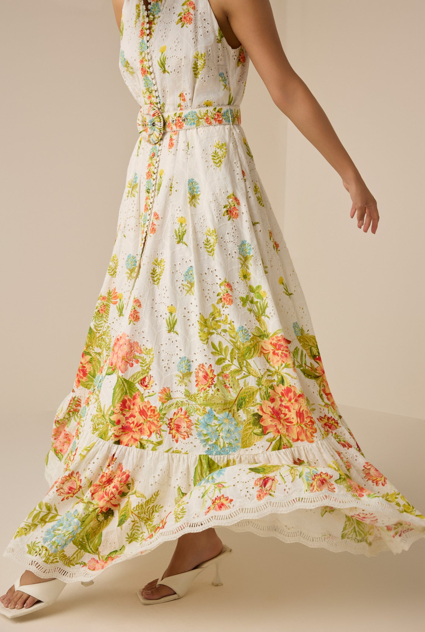 Dhun Collar Long Dress