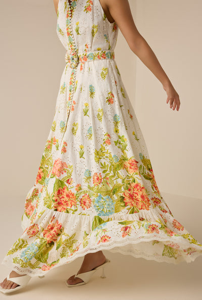 Dhun Collar Long Dress