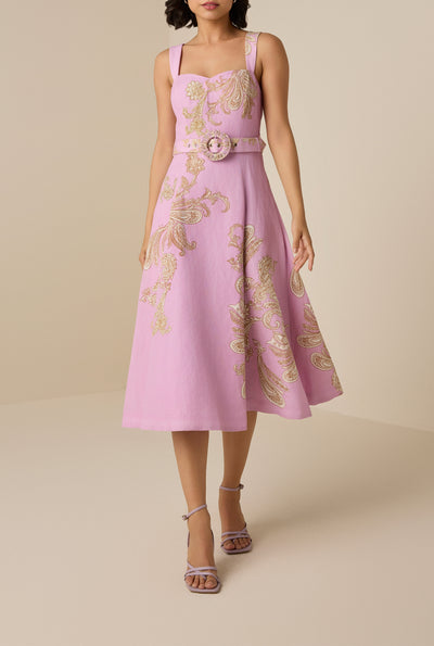 Jiah Buckle Midi Dress