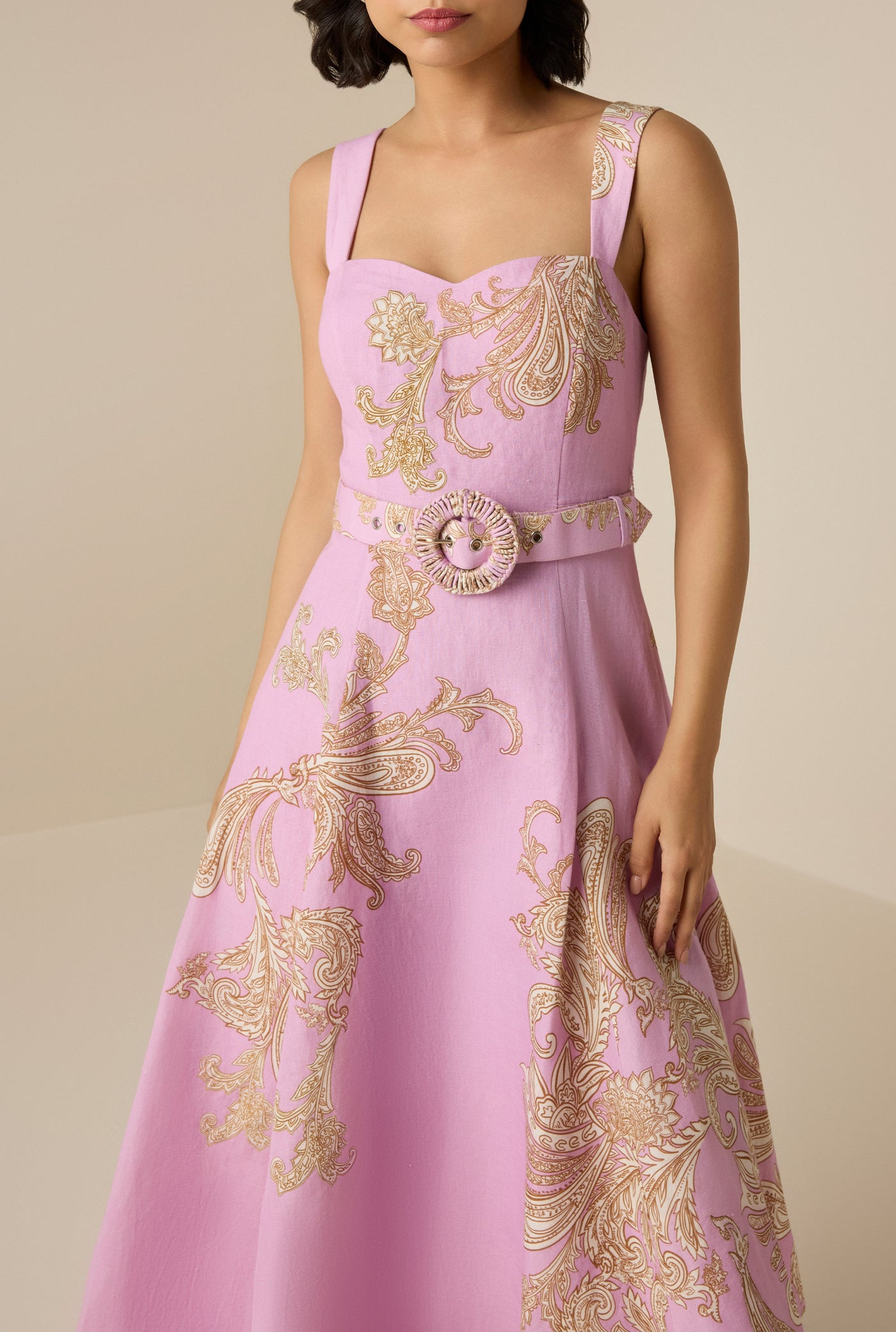 Jiah Buckle Midi Dress