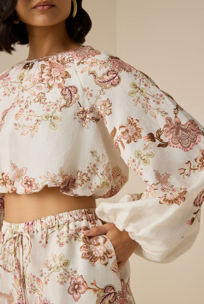Diza Bubble Hem Top