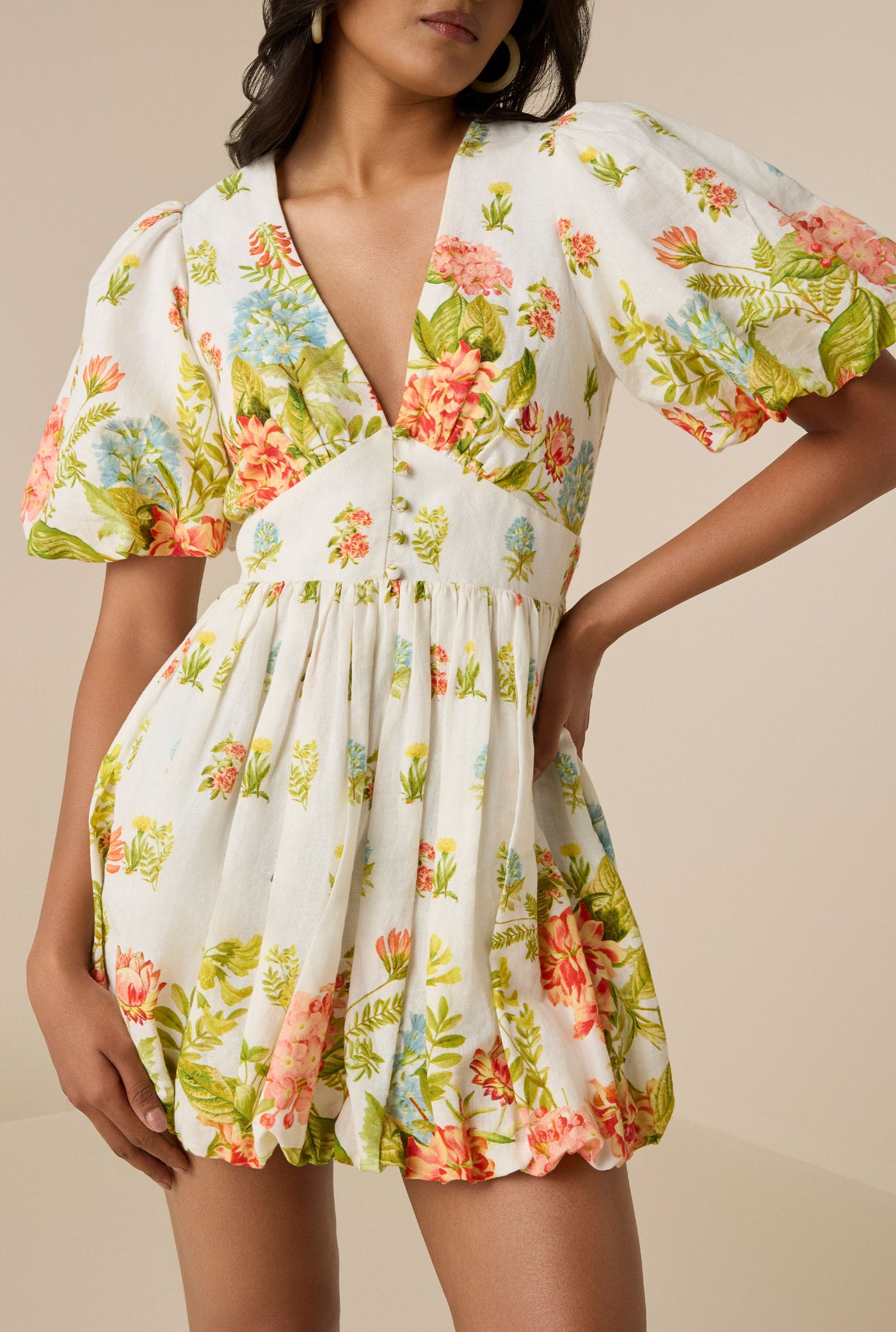 Dhun White Short Dress