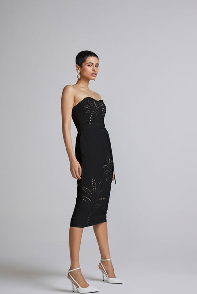 Lani Black Midi Dress