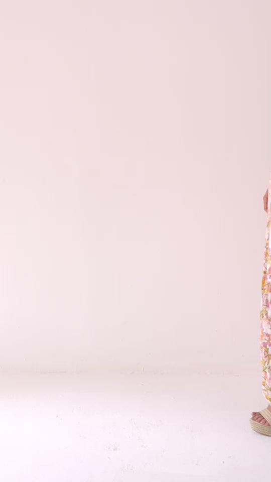 Aira Ruched Long Dress Hemant & nandita