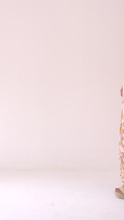 Aira Ruched Long Dress Hemant & nandita