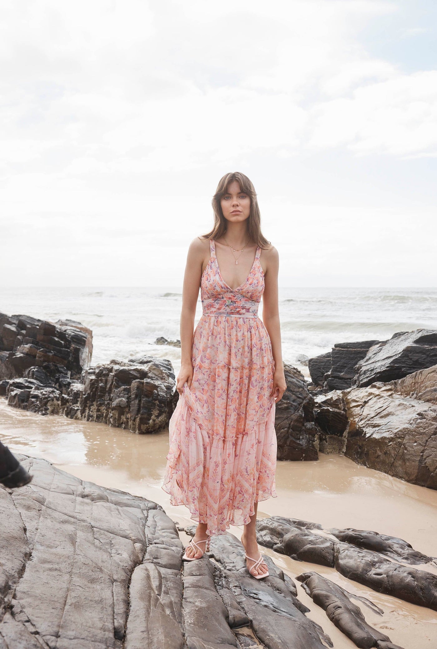 Kati Floral Midi Dress For Women