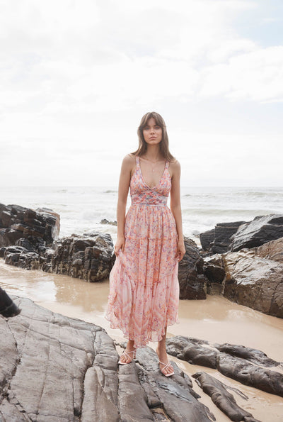 Kati Floral Midi Dress For Women