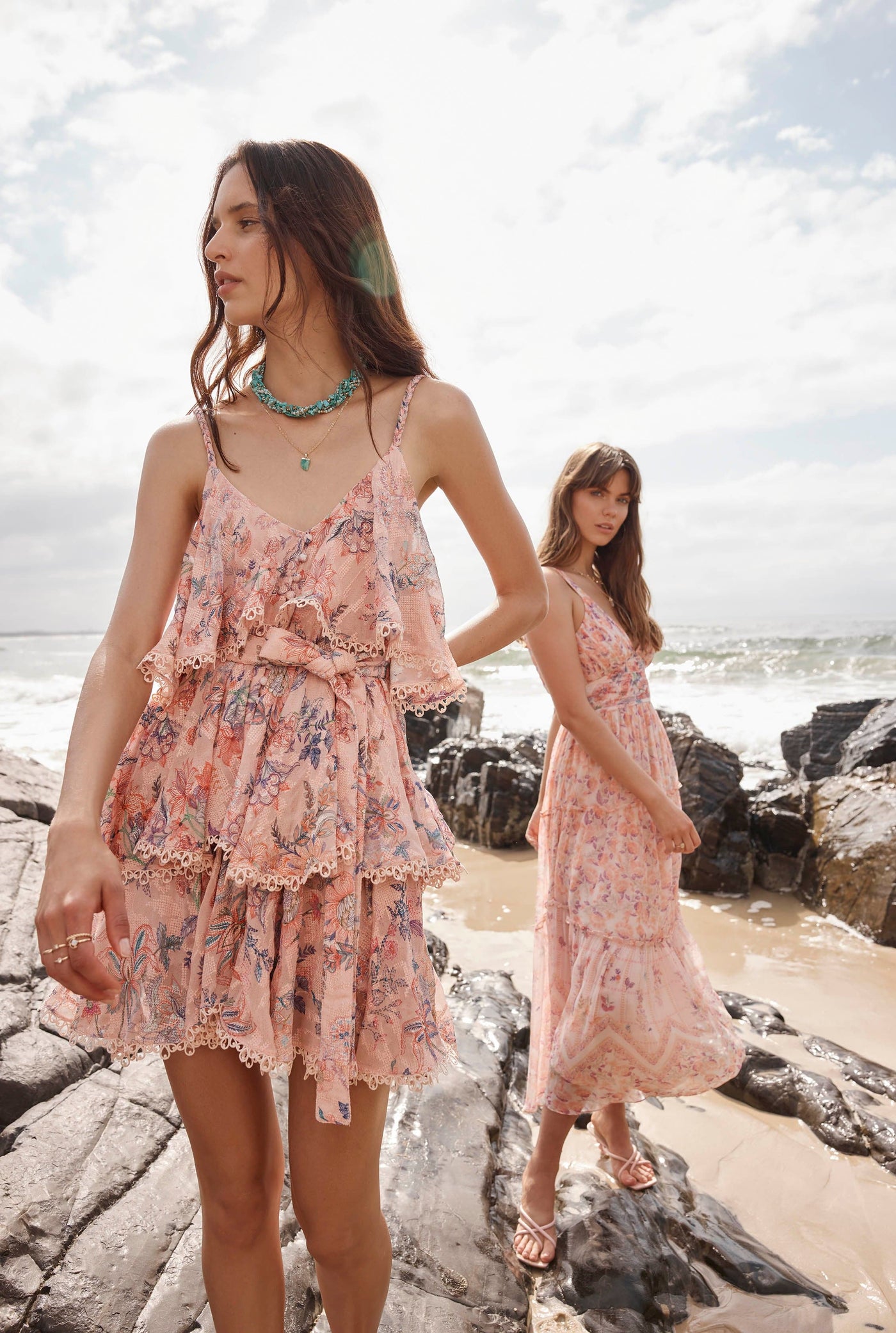 Kati Floral Midi Dress For Women