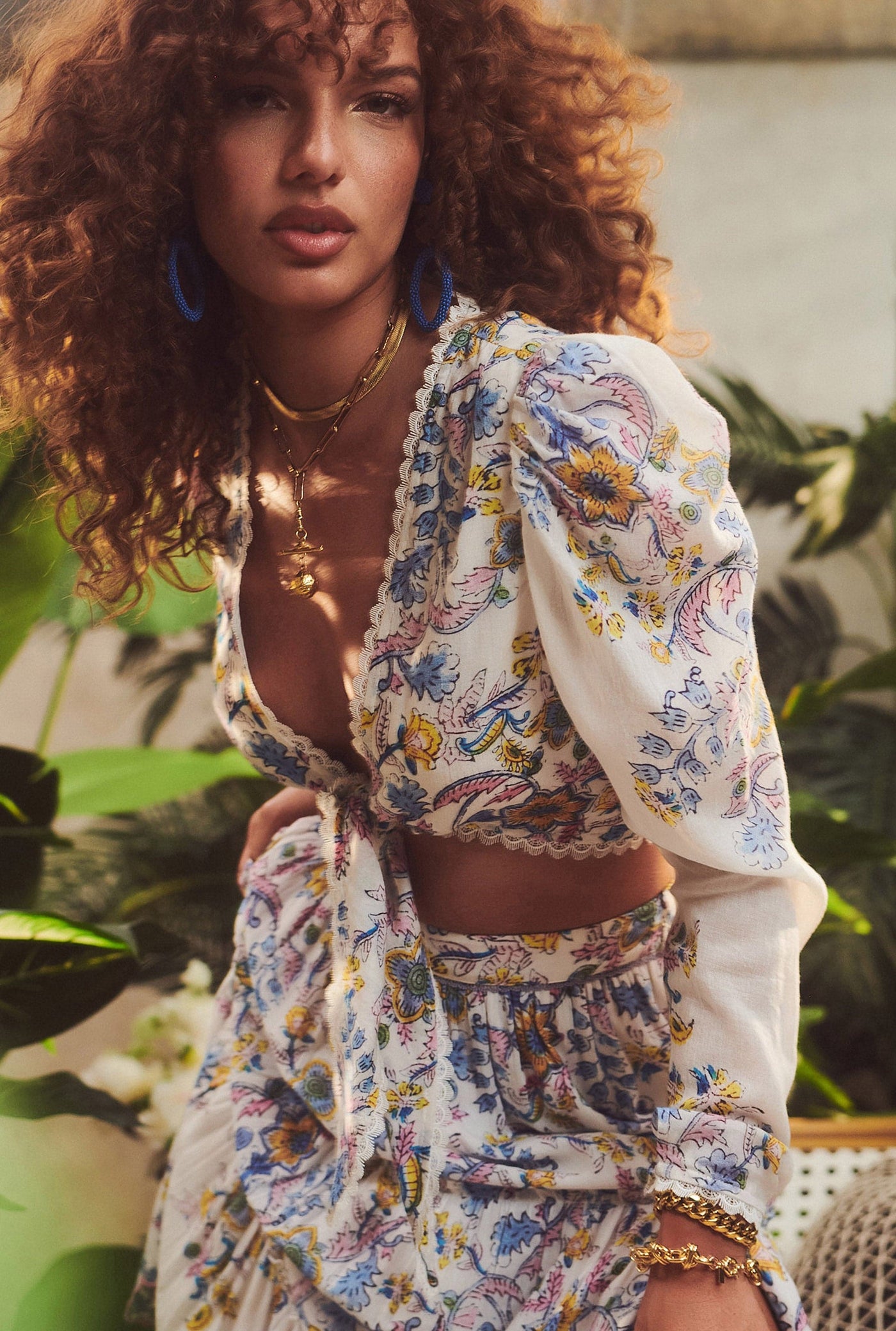 Vana Knotted Crop Top
