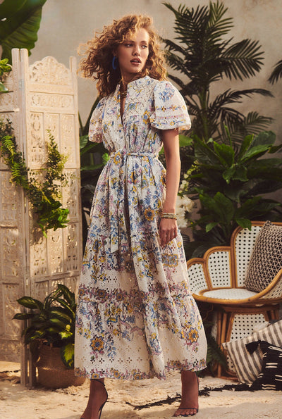 Vana Tie Up Long Dress