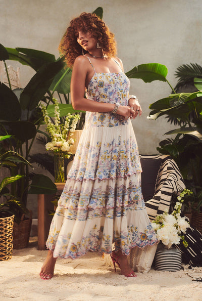 Vana Floral Long Dress