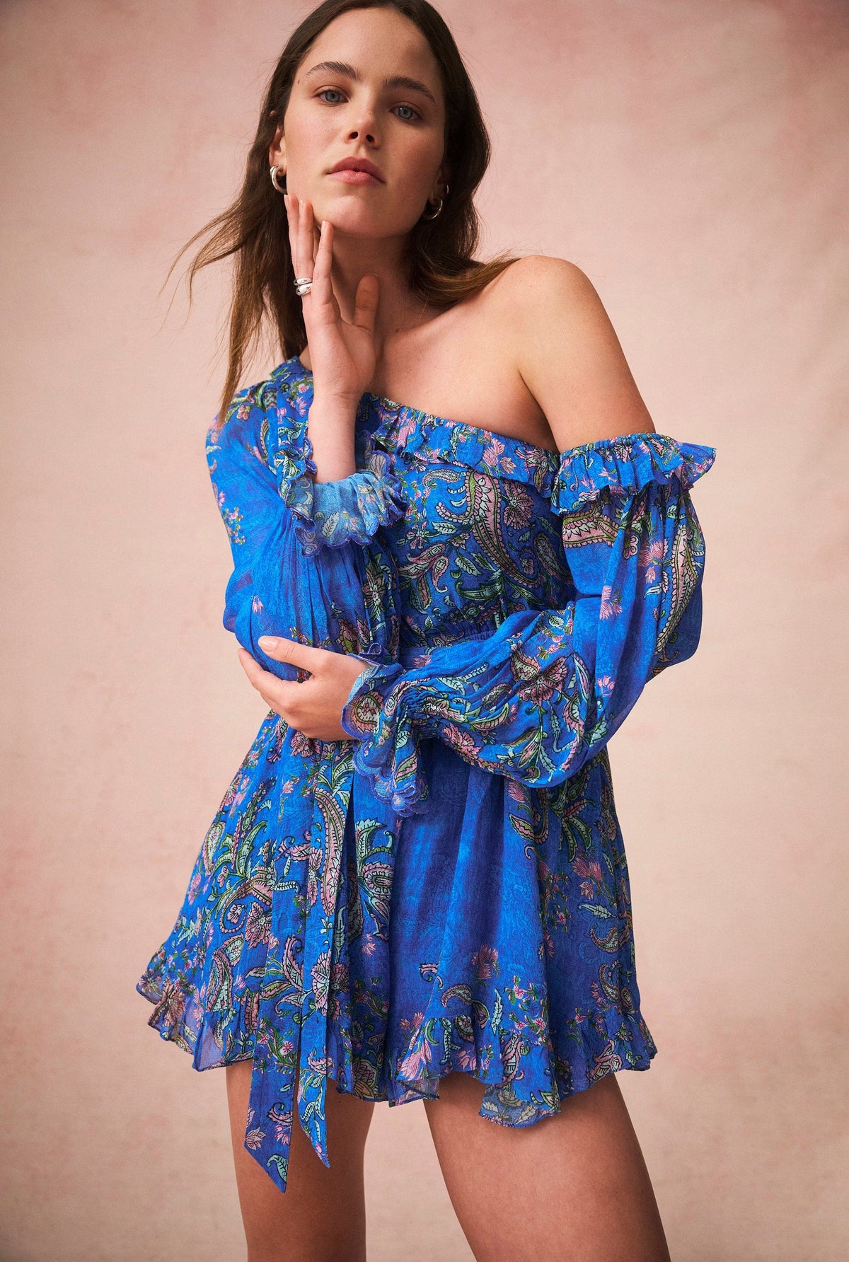 Amyra One Off Shoulder Romper Hemant Nandita India
