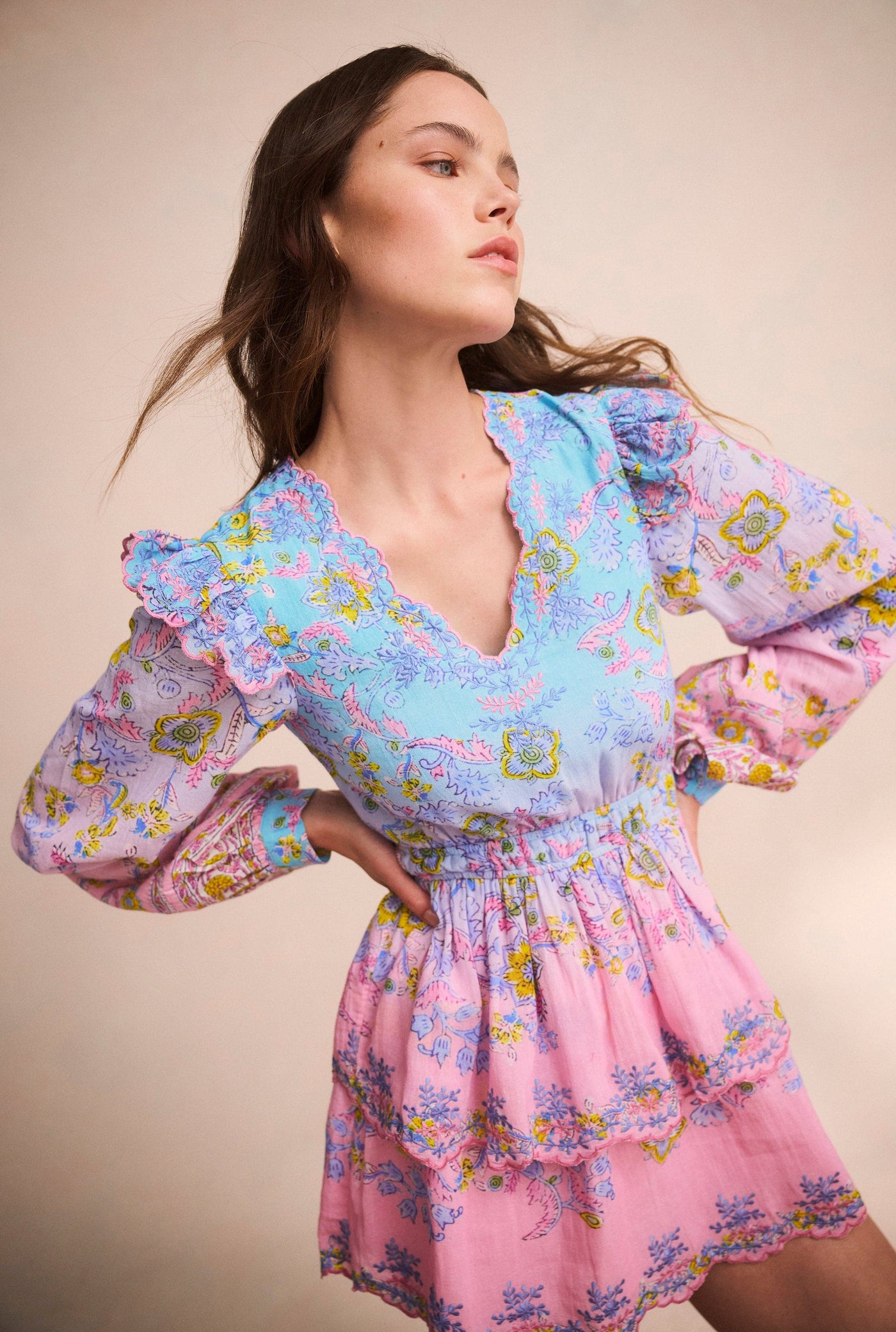 Vana Plunged Short Dress