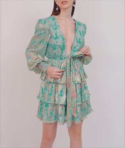Isha Plunged Short Dress