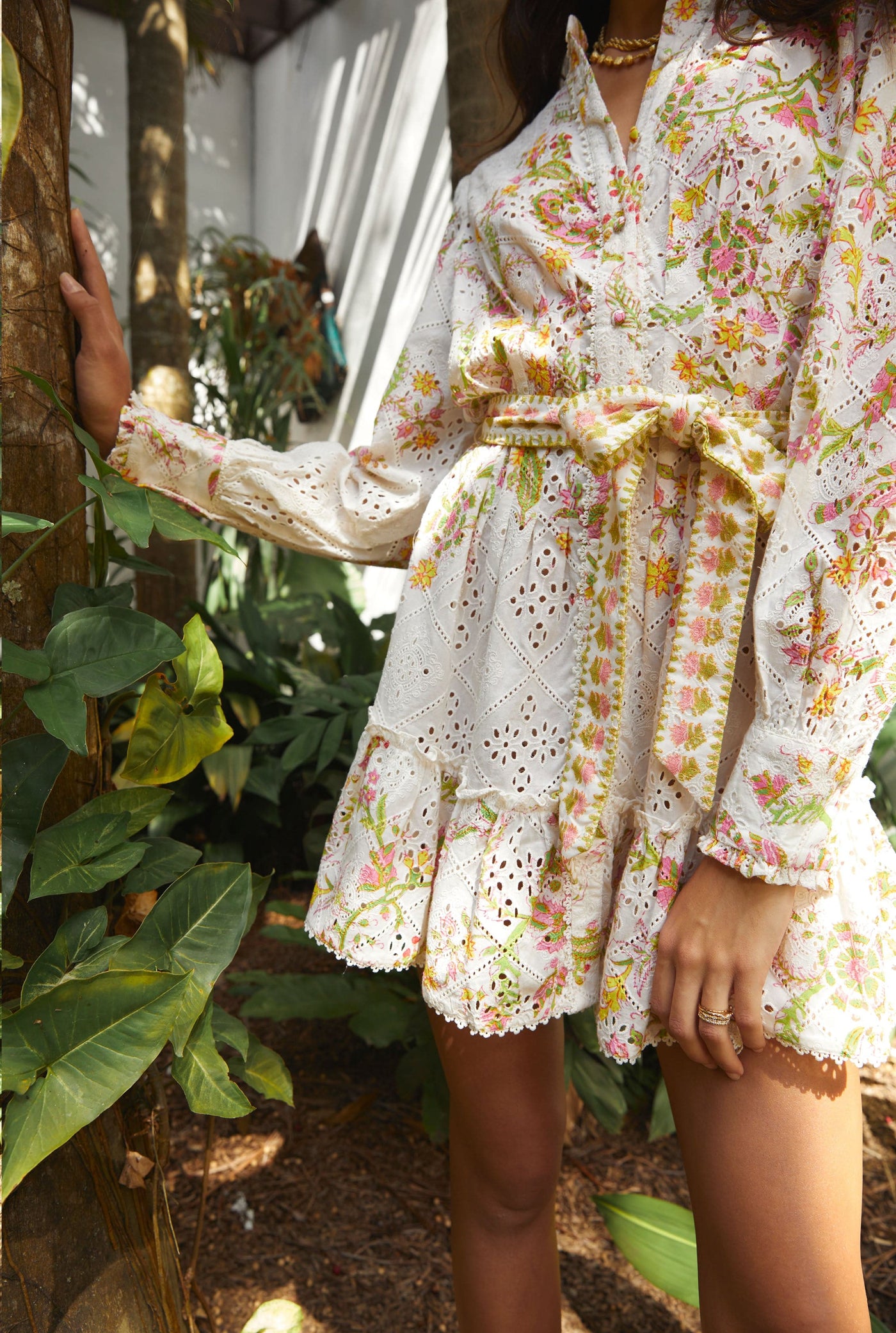 Aira Tie Up Short Dress