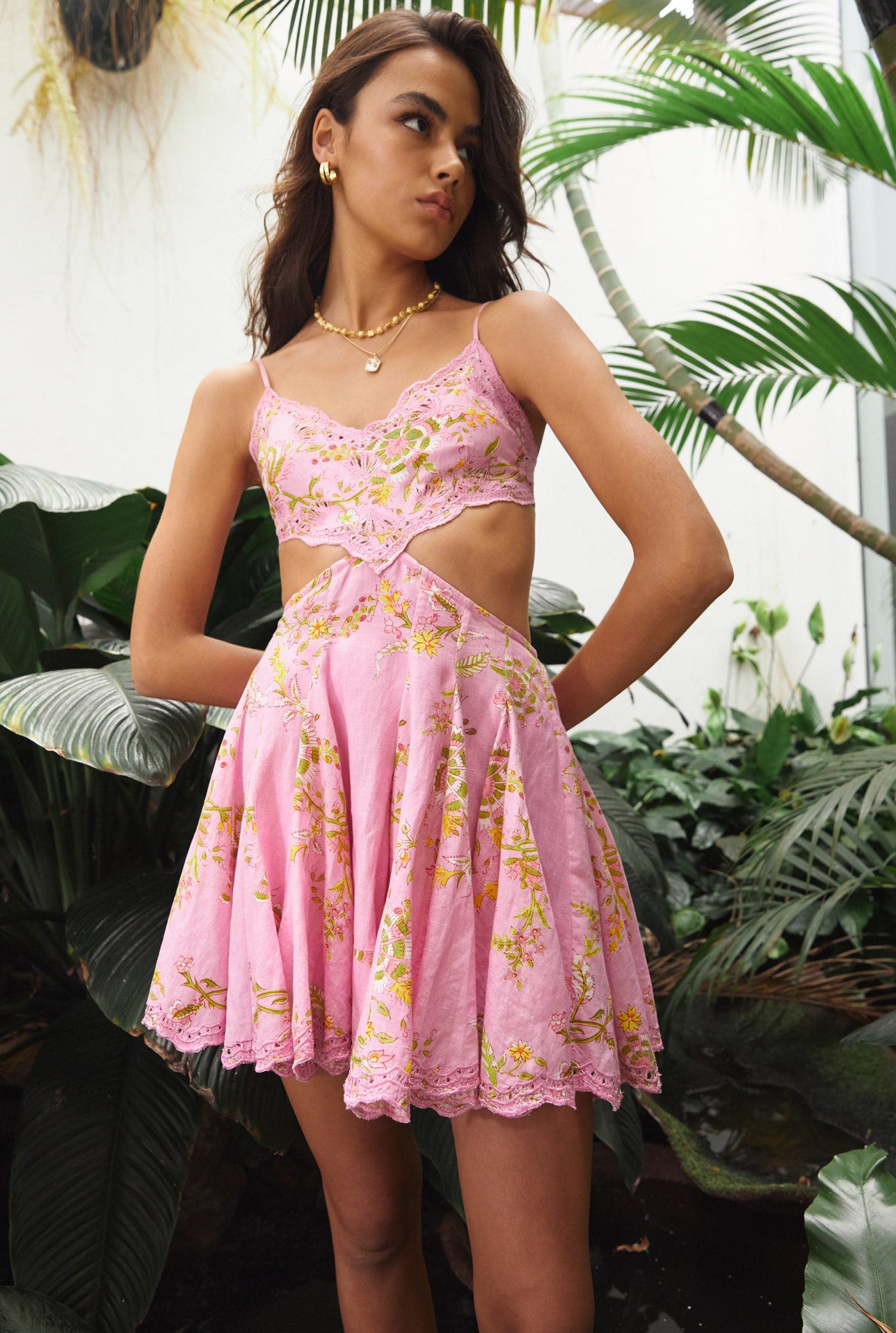Aira Plunged Short Dress For Women Hemant & Nandita