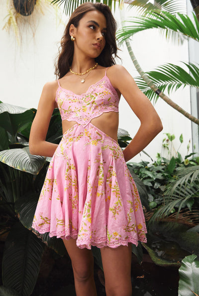 Aira Plunged Short Dress For Women Hemant & Nandita