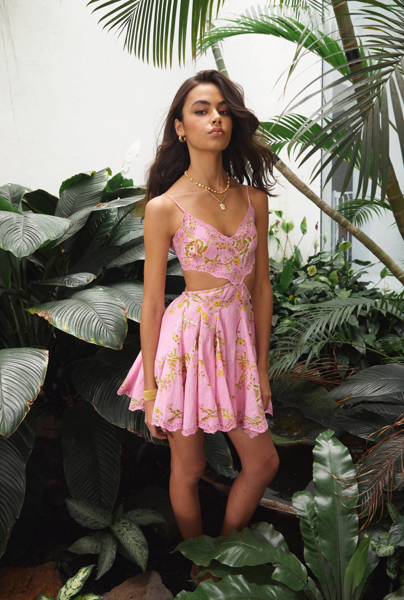 Aira Plunged Short Dress For Women Hemant & Nandita