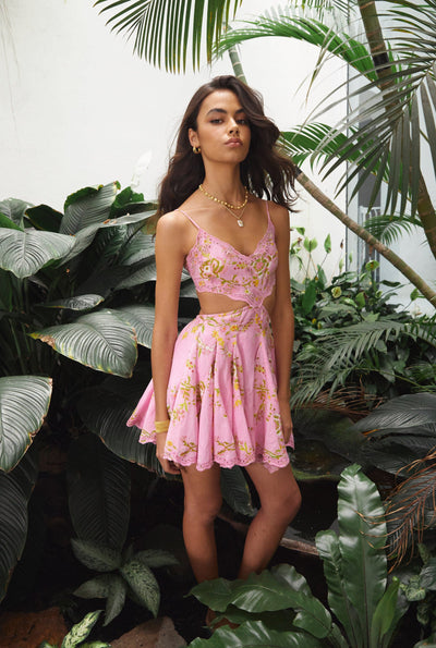 Aira Plunged Short Dress For Women Hemant & Nandita