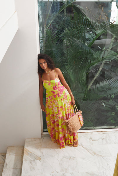 Auril Floral Long Dress For Women