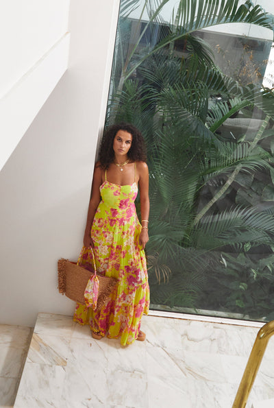 Auril Floral Long Dress For Women