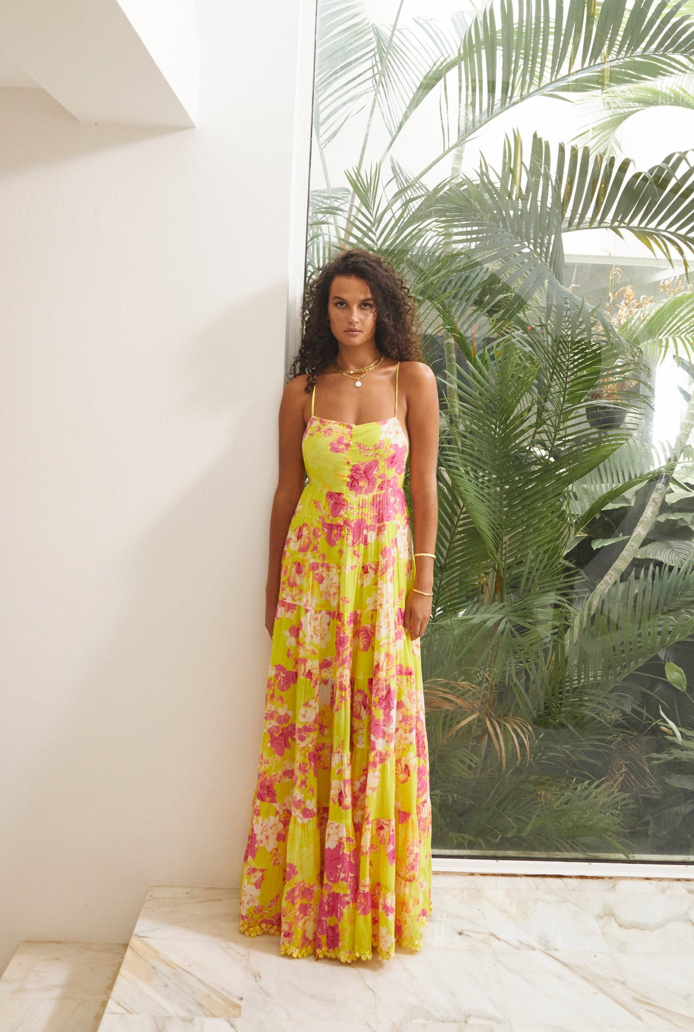 Auril Floral Long Dress For Women