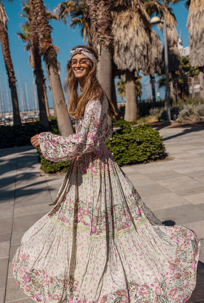 Nora Plunged Long Dress