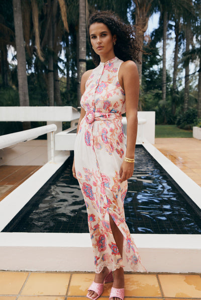 Raisa Floral Maxi Dress For Women