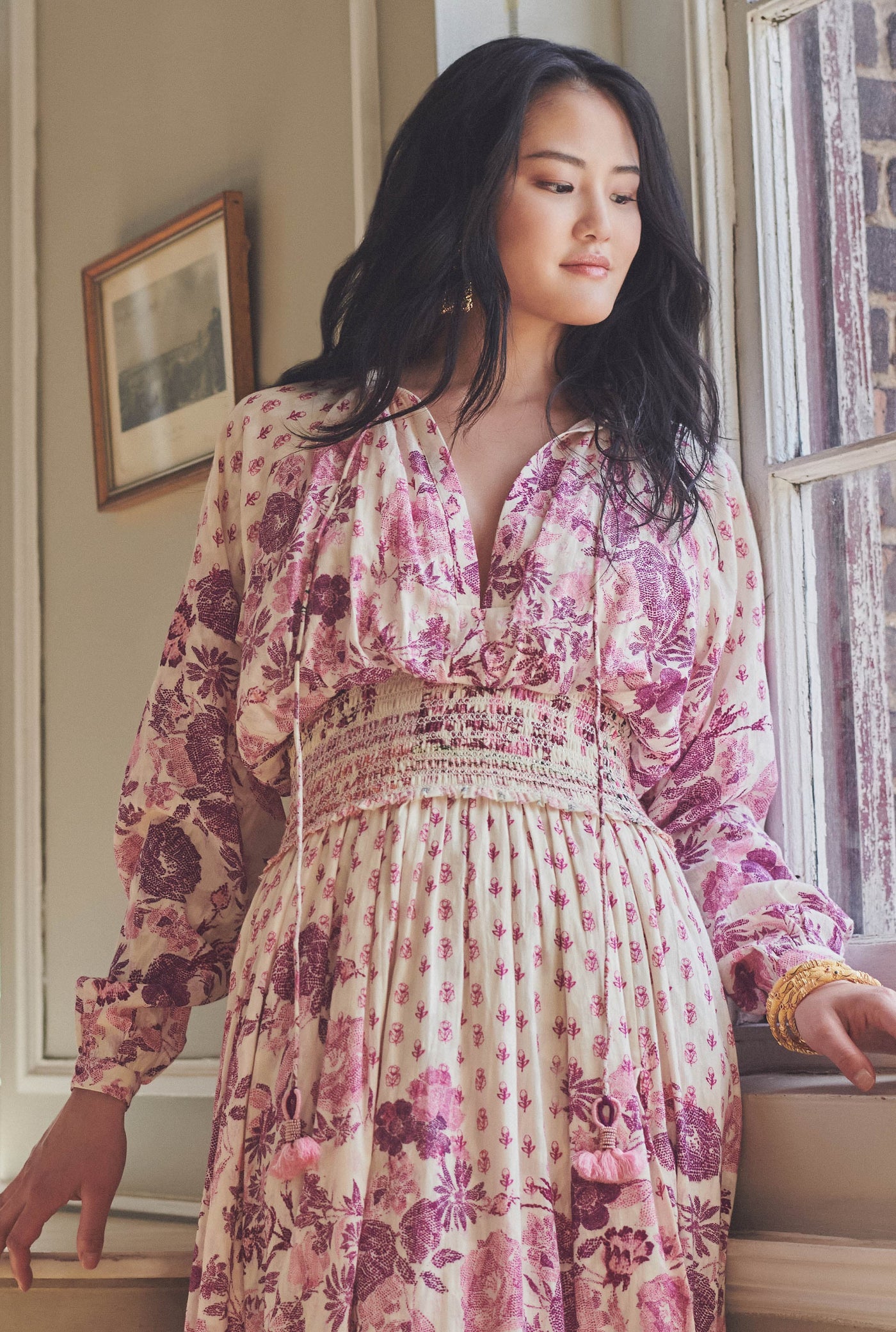 Suki Plunged Long Dress