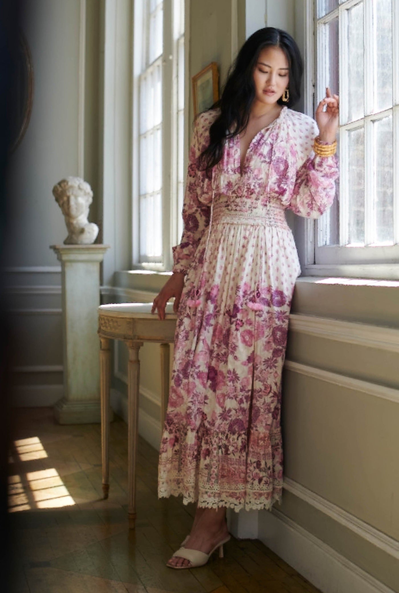 Suki Plunged Long Dress