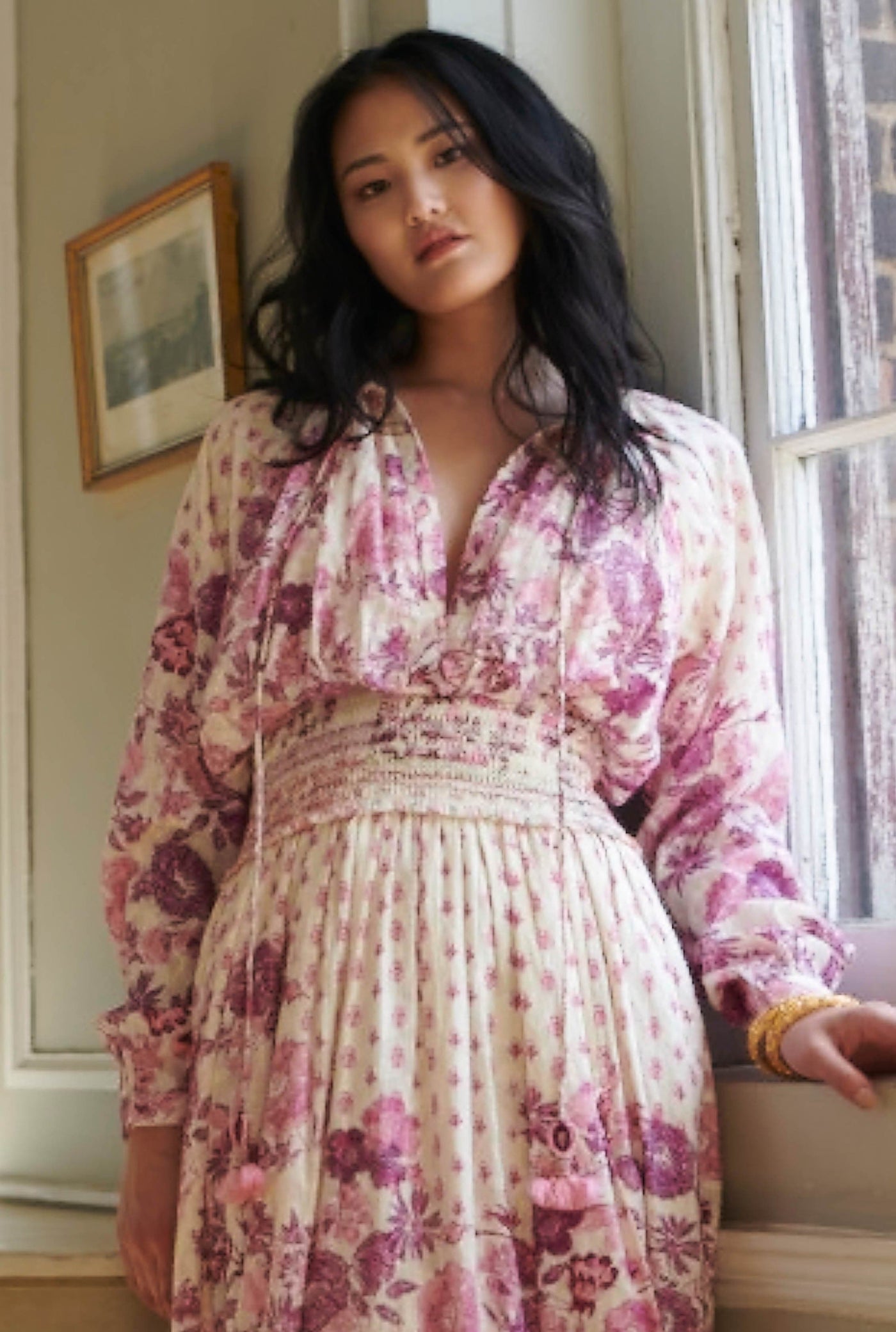 Suki Plunged Long Dress