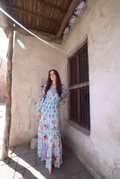 Tula Floral Maxi Dress Media For Women Hemant And Nandita
