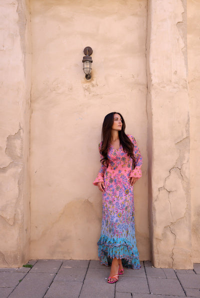 Vana Long Maxi Dress For Women Hemant & Nandita