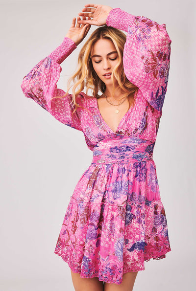 Amal Plunged Short Dress